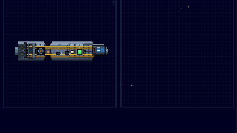 Cube ship combat — scan, fire, kill modules