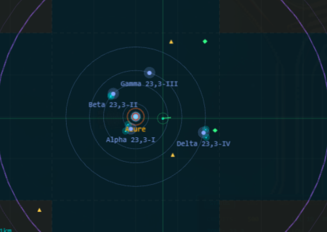 Galaxy map - detail view